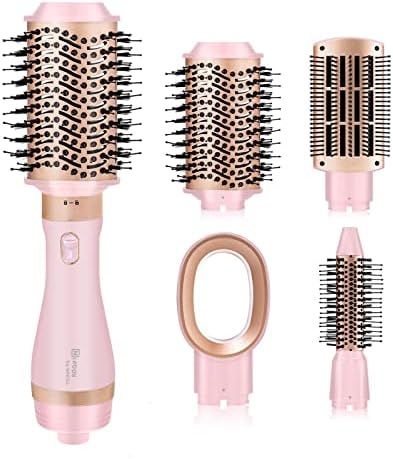 Nicebay Hair Dryer Brush Blow Dryer Brush in One, Hot Tools Dryer Brush Set for Straightening/Drying/Curling, Oval Brush, Multi-Temperature Settings, Detachable Design for Women