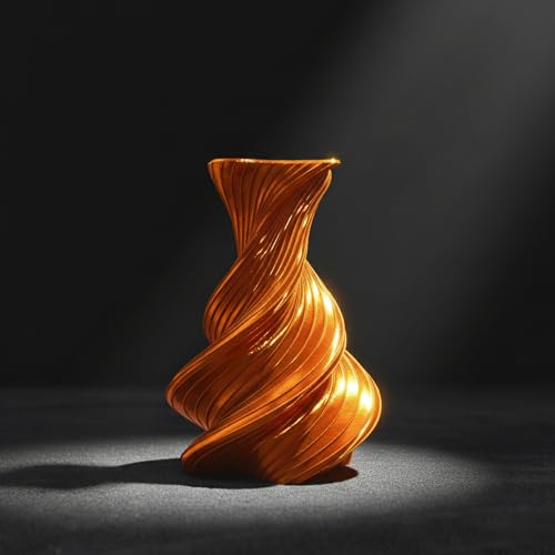 Image of Dual Color Silk PLA Filament 1.75mm Gold Copper 1KG, Shiny High Gloss Finish, Seamless Color Transition, Neatly Wound, Accuracy + /-0.02mm Vacuum Packaging