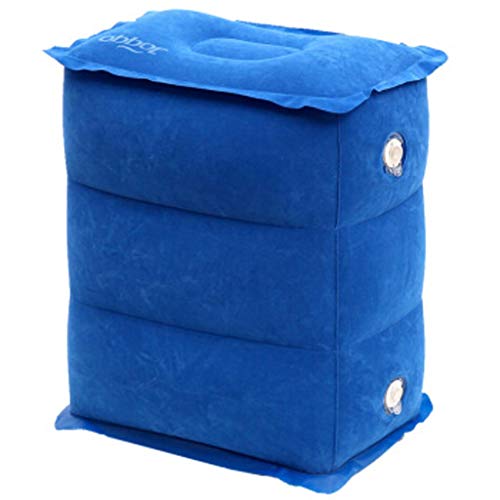 Preisvergleich Produktbild LLJT Flugzeugfußstütze Reisezubehör Mit dem Flugzeug Hochgeschwindigkeits-Triebwagen Reise Schlafartefakt Aufblasbare Kissenmatratze Beinhocker Fußstützenmatte Tianlan - Wildleder