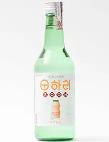 Soju Bebida Alcoólica Coreana Sabor Iogurte 360ml