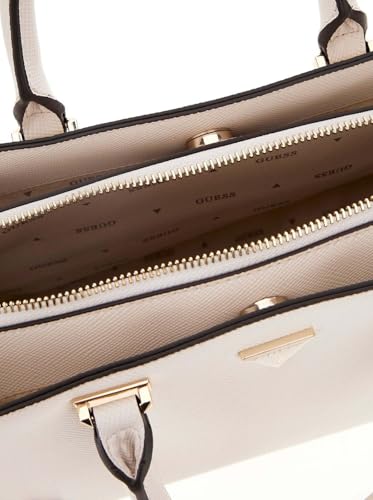 Sac à main GUESS Rosalba Girlfriend Satchel blanc crème pour femme