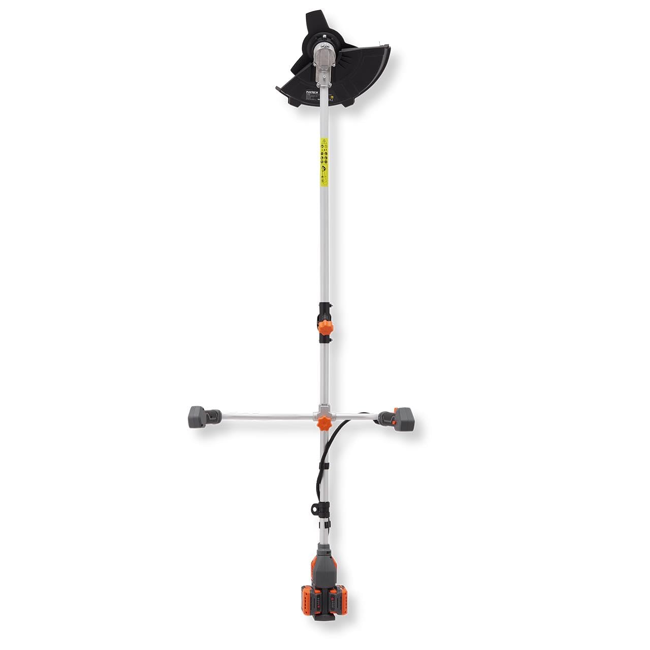 FUXTEC FX-E2MSCSET Débroussailleuse sans Fil 2x20V 2 en 1 • Débroussailleuse et Coupe-Bordures • 2 Batteries 2Ah + Double Chargeur • Lame 3 Dents • Largeur de Coupe 35 cm • 450 W