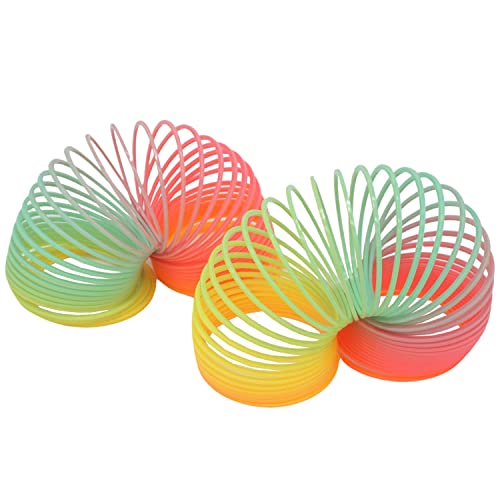 SRVertex SRV Hub Lot de 2 ressorts de couleur arc-en-ciel en plastique de 6,5 cm, jouets sensoriels pour enfants autistes Cover