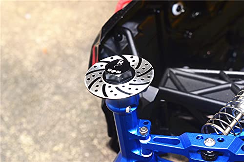 GPM for AXIAL 1/18 YETI JR AX90052 1001 Aluminum Rear Brake Disk with Silver Lining -2PC Set (Orange)