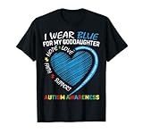 Photo Gallery i wear blue for my goddaughter autism awareness shirt regali maglietta Photo Gallery i wear blue for my goddaughter autism awareness shirt regali maglietta