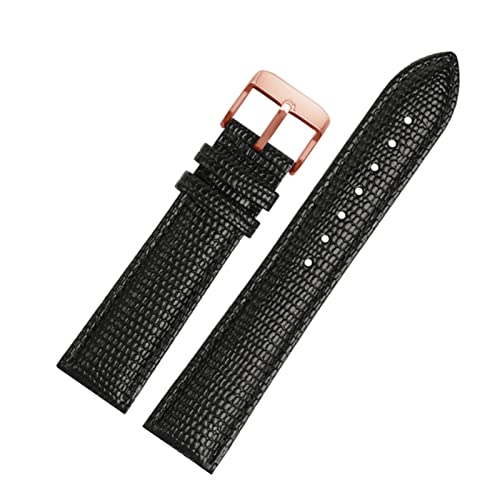 Elegantyl 16mm 18mm 20mm 22mm motif lézard hommes et femmes bracelet de montre en cuir véritable accessoires de montre, 22mm