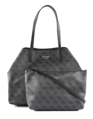 Guess Damen Vikky Handbag, Schwarz (Coal/Coa)