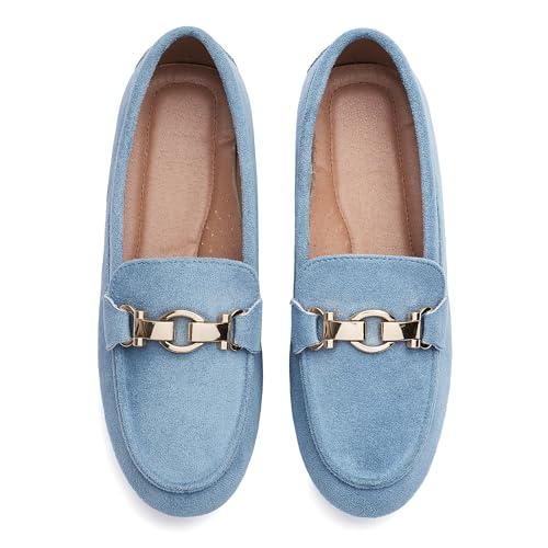 Image of VERDASCO Women's Loafers Comfort Slip-Ons Flat Work Shoes Casual Moccasins Penny Loafers Lady Dress Shoes