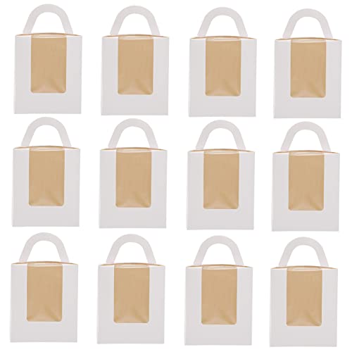 DECHOUS Tall Cake Boxes Bulk Small Cake Packaging Boxes Bottom Paper Candy Cases for Desserts