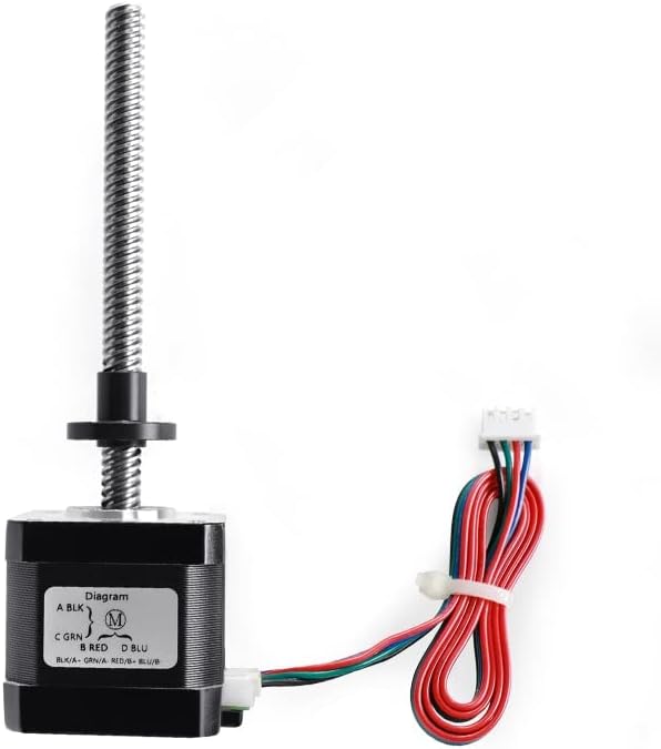 17 Lead screw stepper motor 40mm with Tr8 Lead screw 2mm pitch Length 500mm - (Shaft Diameter: Tr8-2 500mm)