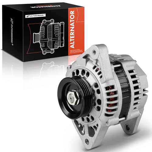 A-Premium Alternator Compatible with Nissan 240SX 1989-1994, 12V 80A 4-Groove Pulley Clockwise, Replace# 2310030R00, 2310030R00R