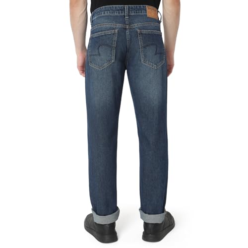 Image of Spykar Men's Mid Rise Regular Jeans