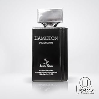 ††† Upscale Perfume & Oud co. SAINTE VALERE Eau De Parfum HAMILTON هاميلتون - Sweet Smelling Spray - 100ML 3.4FL OZ of Long-Lasting Aroma - Luxurious Scent of Arabia for Men