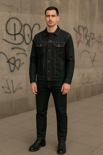 Image of FUNDAY FASHION Regular Wear Full Sleeves Men's Denim Jacket