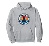 Iron Mountain Michigan MI Gráfico vintage retro de los años 70 Sudadera con Capucha