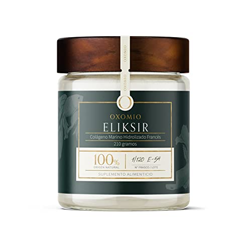 Eliksir de OXOMIO - Colágeno Marino Hidrolizado Francés Peptan para fortalecer y regenerar la piel a nivel celular. (20 porciones). | Gluten Free l...