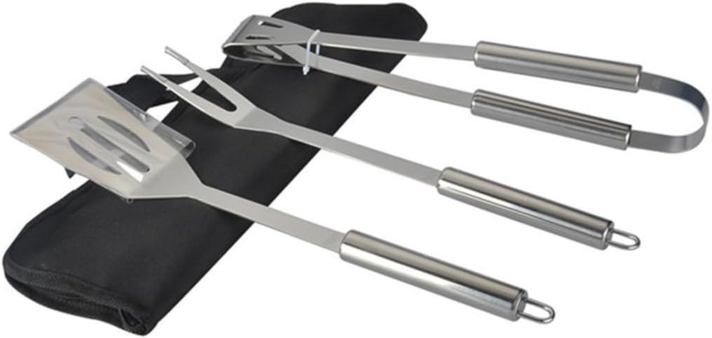 Three Piece Cloth Bag Barbecue Set Outdoor Stainless Steel Barbecue Tools image 3