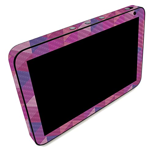 Image of MightySkins Carbon Fiber Skin Compatible with Amazon Echo Show 8 (Gen 2) - Pink Kaleidoscope | Protective, Durable Textured Carbon Fiber Finish | Easy to Apply