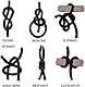 4 X 10m Sex Bondageseil, Weiches-Fesselseil Schwarz Baumwollseil Für sm Sexspielzeug,bondageset fessel Allzweckseil Bondage Set für Paare Fesselspiele