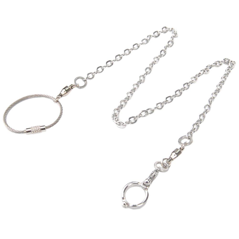 FOMIYES Stainless Steel Bird Chain Chicken Harness Bird Traction Parrot Flying Harness Bird Leg Bands Budgie Leash Bird Accessories for Cages Bird Flying Harness White Belt Loop Adjustable