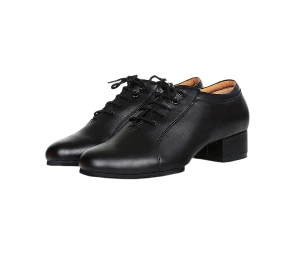Zapatos de Baile de Salón para Hombre de Cuero con Tacón de Encaje 3cm 4,5cm Salsa Latina