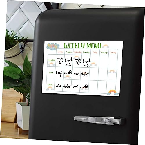 Planificateur de repas réutilisable auto-adhésif et effaçable à sec - 6