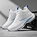 Aokisx Men's High - Top Color - Accent Sneakers, Fashion Sports Shoes - Fashionable for Trail Runs, Gym Training & Daily Commute (White SkyBlue,9.5)