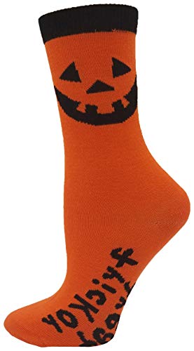 Halloween Socks For Women Girls, 12 Pairs Bats Pumpkins Ghosts Print, Colorful Pattern Novelty Cute #TOP1