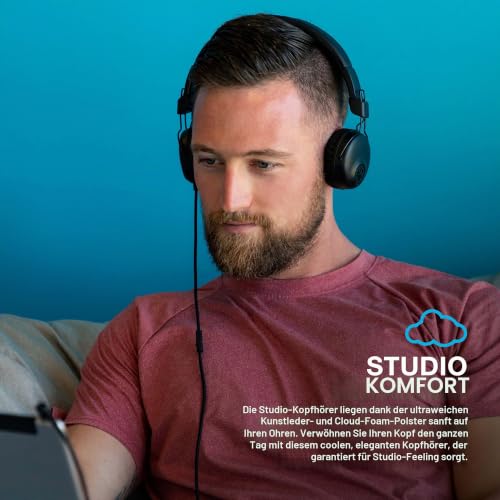 JLab Studio Kopfhörer, Kabelgebundene On-Ear Kopfhörer mit C3-Sound für Kristallklare Klangqualität… – Ansicht 3
