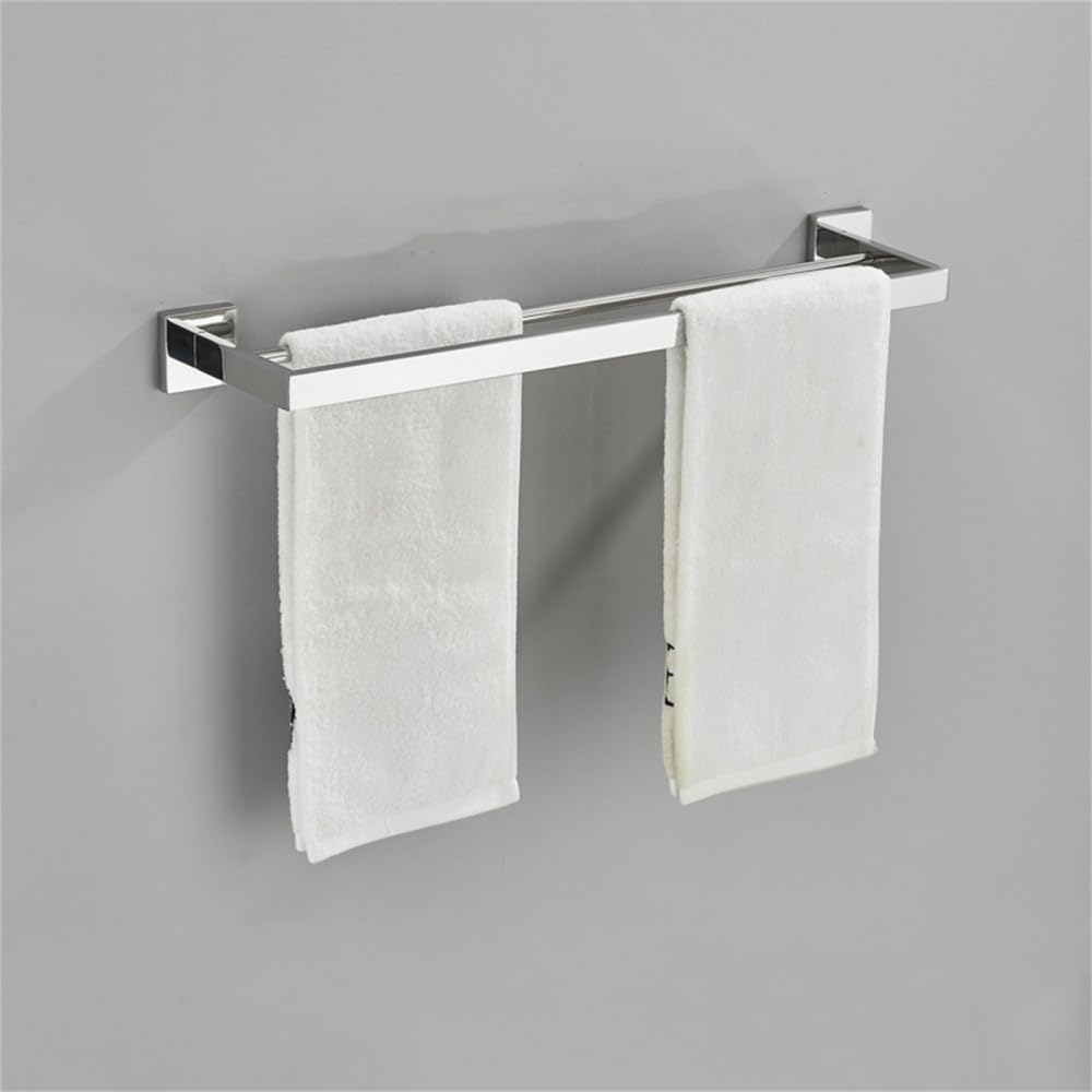 Kit quincaillerie de salle de bain chrome pour suspendre peignoir et serviettes