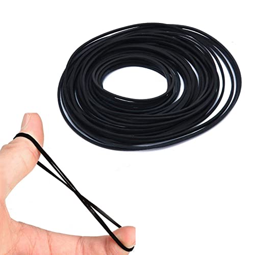 Courroie pour Enregistreur, Mix Cassette Tape Belt, 50Pieces Courroie de Tourne-Disque D'enregistrement,Courroies Carrées pour Réparation D'enregistreur, Machine À Bande Ceinture Assortie