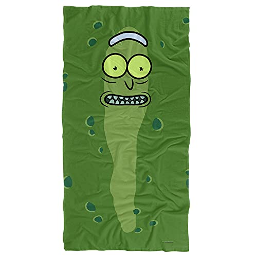 LOGOVISION Rick and Morty Pickle Rick Officially Licensed Beach Towel 30