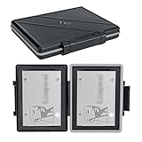 JJC 2.5インチ SSD HDD 収納ケース 2 枚 2.5インチ SSD または 1 枚 2.5インチ HDD 収納可能 耐衝撃 防塵 防湿 ハードディスク 保管ケース