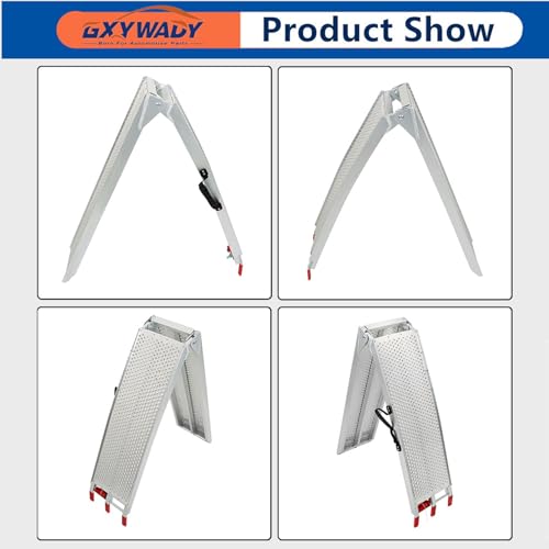 Rampa plegable de aluminio de 7.5 pies para motocicletas miniatura 2