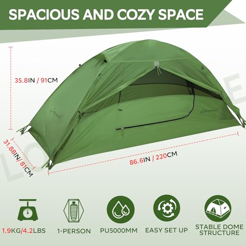 Clostnature ZP-001 Crux 1-Person Tent For Backpacking thumb #1