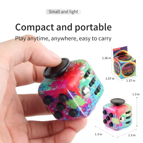 Fidget Cube, Release Stress Cube, Fidget Cube Pack, Fidget Cube Stress Anxiety Pressure-Relieving Toy For Adults And Children (Colorful) #TOP2