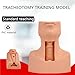 Adult Cricothyrotomy Simulator, Tracheostomy Simulator Model, PVC Tracheotomy Simulation Model, Surgical Airway Trainer, for Clinical Emergency Practice Advanced Airway Management Simulator