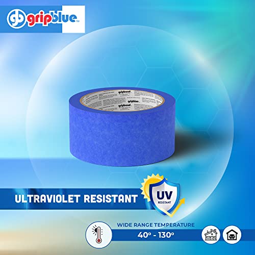 Image of Professional-Grade Blue Painters Tape 2 Inch Wide, 1 Roll | 1.88 in x 60 yd, Clean Removal, Easy Hand Tear, Multi-Surface Masking Tape for Indoor and Outdoor Use, UV Resistant