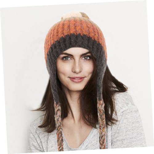 Protège-oreilles efficace contre le froid avec ce bonnet maille chaude tresses - 3