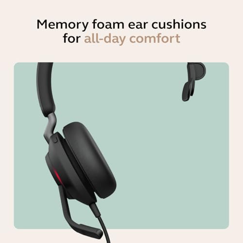 Image of Jabra Evolve2 40 SE (2026 Version) Wired Mono Noise-Cancelling Headset - Features 3-Microphone Call Technology and USB-C /A Cable - UC, All Platforms - Black
