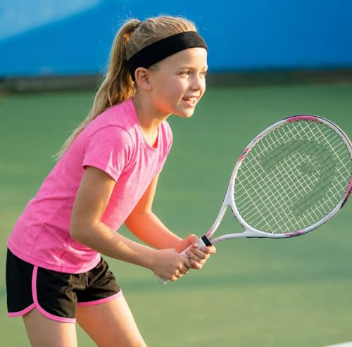 Image of Girls Short Sets with Athletic Shorts and Workout Tops Quick Dry Athletic Clothing Sets 6-13 Years