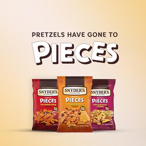 Image of Snyder's of Hanover Pretzel Pieces, Variety Pack of Pretzels Individual Packs, 2.25 Oz, 18 Ct (Pack of 18)