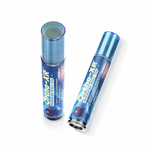 Image of Ortho XR Ayurvedic Migraine Roll-On for Instant Cooling Relief from Migraine, Headache & Sinus Pain | Strong Action | Perfect for Home & Office Use - (Pack of 2)