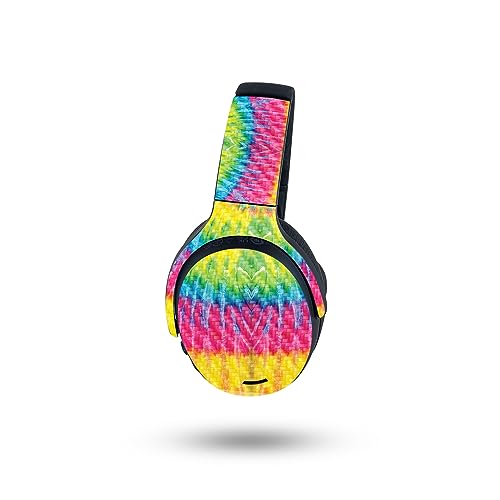 Image of MightySkins Carbon Fiber Skin Compatible with Skullcandy Crusher ANC 2 - Tie Dye 2 | Protective, Durable Textured Carbon Fiber Finish | Easy to Apply, Remove, and Change Style