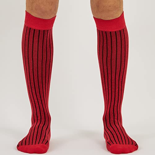 Image of Mysocks Knee High Socks for Women Men Combed Cotton Seamless Toe Tall Long High Socks