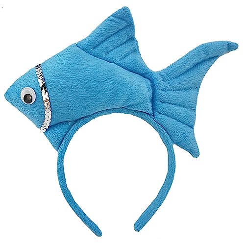 漫画のぬいぐるみ魚の形を髪の毛フープ写真ホルダーハロウィーンパーティー衣装子供たちのための女性の女性のための女性