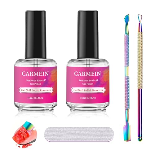 Image of Gel Nail Polish Remover,Professional(2-pack), 15ml /0.5 fl oz, Liquid Formula, Paraben-free, For Natural and Long-lasting Gel Polish Removal for Nail.