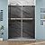 DELAVIN 56-59" W x 75" H Glass Shower Door, Frameless Shower Door with 5/16" Gray SGCC Certified Tempered Clear Glass, Stainless Steel Matte Black Finish Sliding Shower Door, Reversible Installation