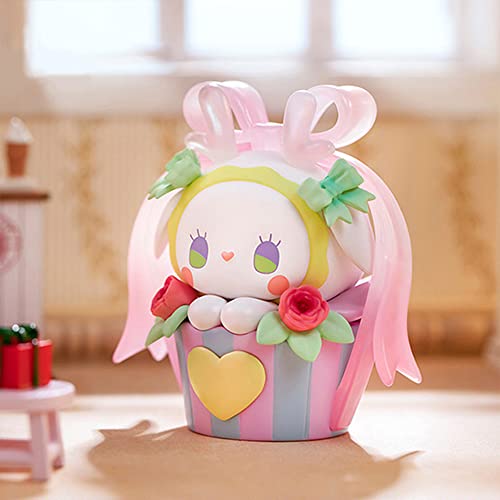 Aven Rabbit Emma Birthday Party Series Mystery Box Toy Figure Action Blind Box Cute Popular Collectible Toys Girl Birthday Party Gift Christmas Toy Room Desktop Decoration（1 Pack） #TOP6