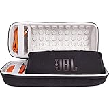 Khanka Hard Travel Case Replacement for JBL Charge 4 / JBL Charge 5 Portable Waterproof Wireless Bluetooth Speaker (Black)